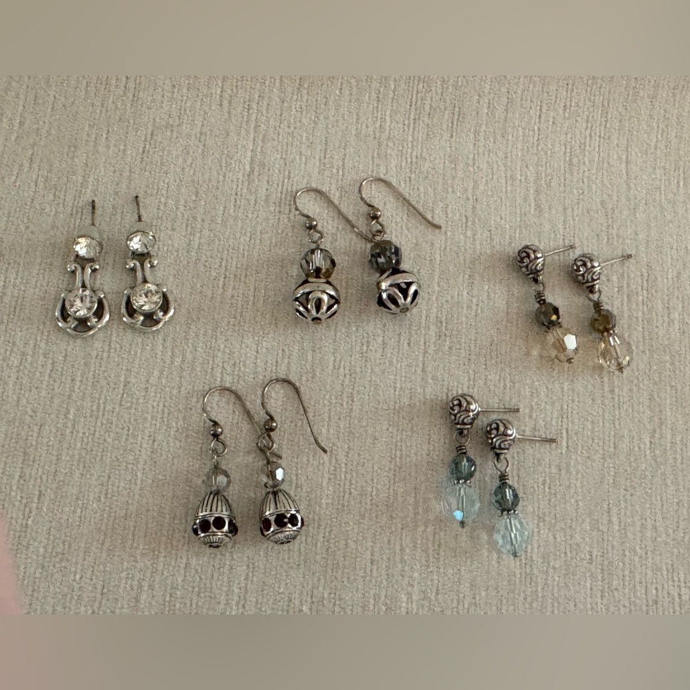 Lot of 5 vintage Brighton earrings. Or $18 each